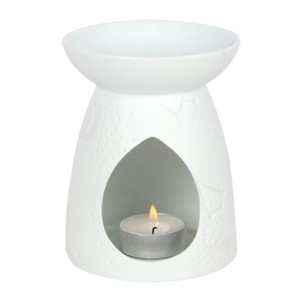 White Ceramic Constellation Oil Burner - Image 3