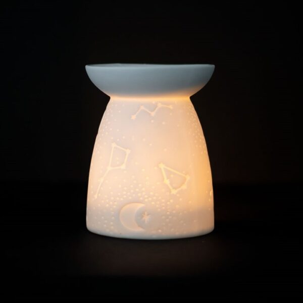 White Ceramic Constellation Oil Burner - Image 6