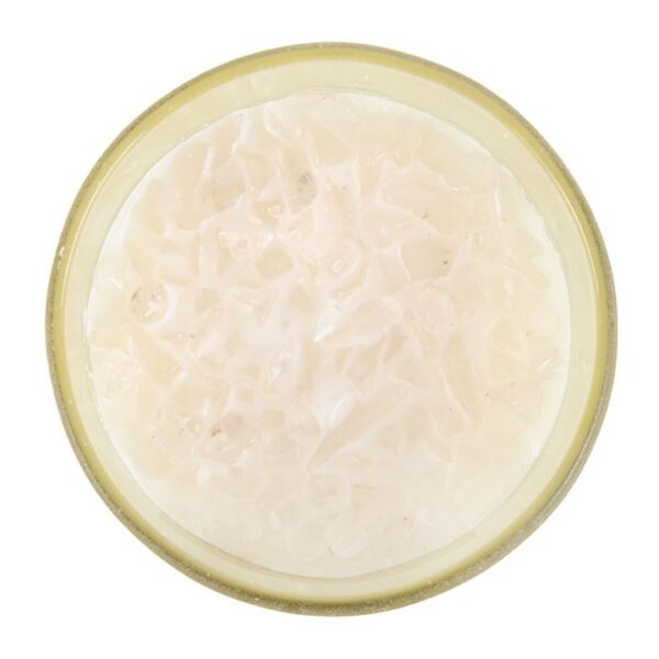 New Moon Wild Orange Manifestation Candle with Clear Quartz - Image 2