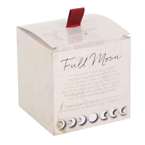 Full Moon Eucalyptus Manifestation Candle with Tiger's Eye - Image 6