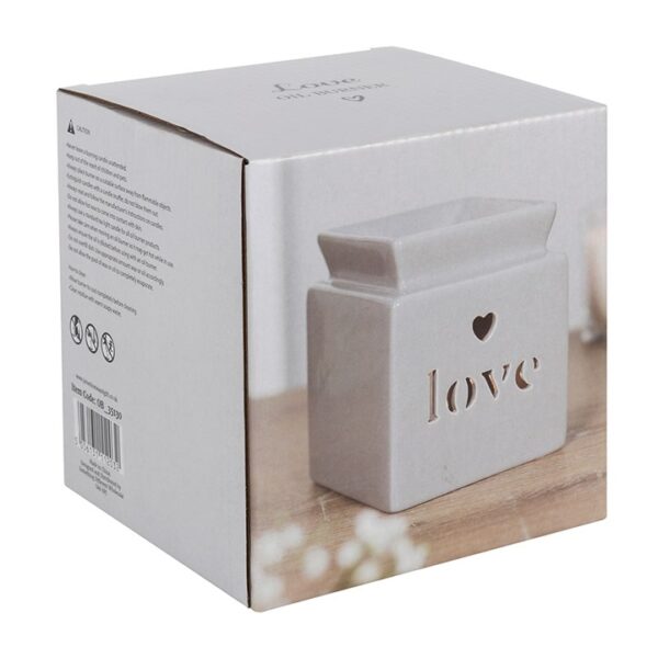 Grey Love Cut Out Oil Burner - Image 3