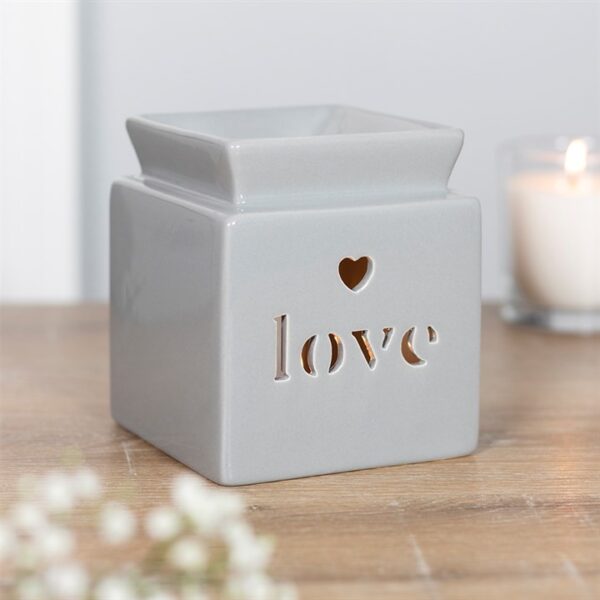 Grey Love Cut Out Oil Burner - Image 4