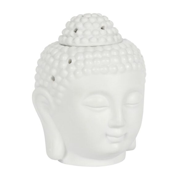 White Buddha Head Oil Burner