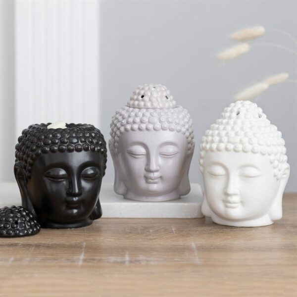 White Buddha Head Oil Burner - Image 6