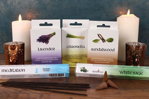 Set of 12 Packets of Elements Lavender Incense Cones - Image 2