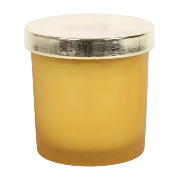 Solar Plexus Chakra Lemon Crystal Chip Candle - Image 4