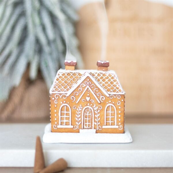 Gingerbread House Incense Cone Burner - Image 6