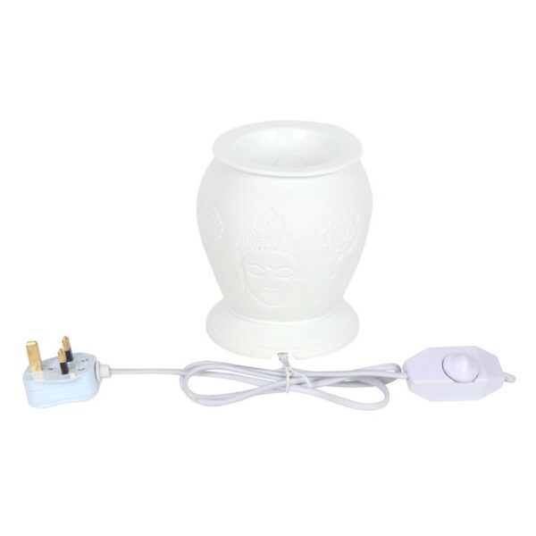 White Ceramic Buddha Electric Oil Burner - Image 3