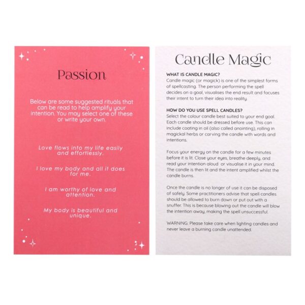 Pack of 12 Passion Spell Candles - Image 4