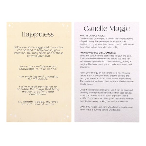 Pack of 12 Happiness Spell Candles - Image 4