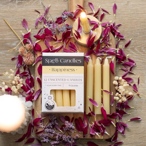 Pack of 12 Happiness Spell Candles - Image 5