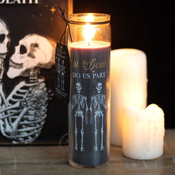 Til Death Do Us Part Amber Noir Tube Candle - Image 4