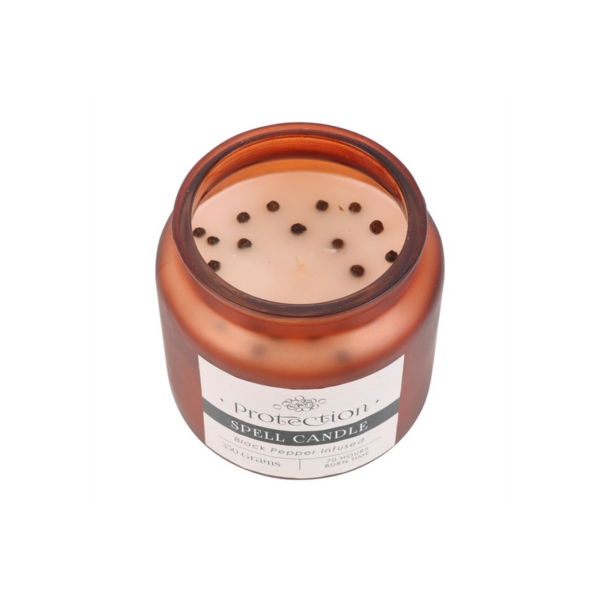 Black Pepper Infused Protection Spell Candle - Image 2