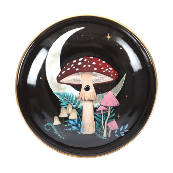 Forest Mushroom Ceramic Incense Plate - Image 2