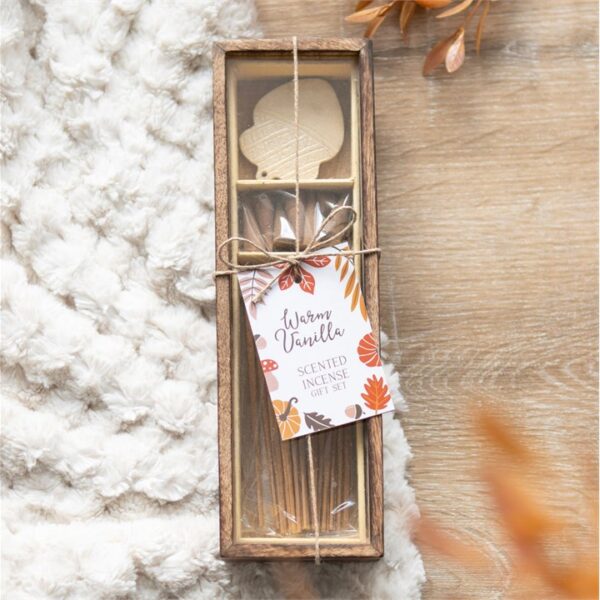 Autumn Acorn Warm Vanilla Incense Gift Set - Image 5