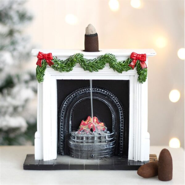 Christmas Fireplace Backflow Incense Burner - Image 5