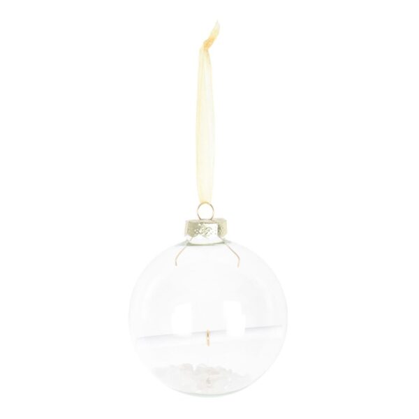 Clear Quartz Manifestation Christmas Bauble Kit - Image 2