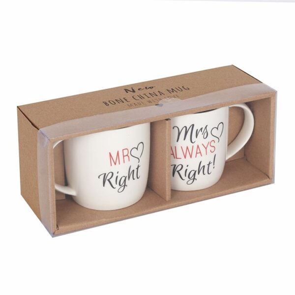 Set of 2 Mr & Mrs Mugs - Image 2