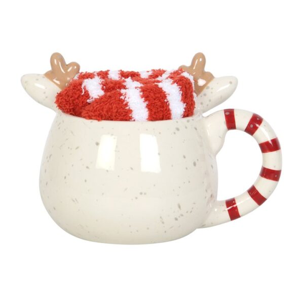 Rudolph Reindeer Mug and Socks Set - Image 3