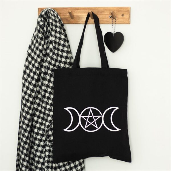 Triple Moon Polycotton Tote Bag - Image 4